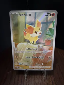 Pokemon TCG: FENNEKIN - #080 Black Star PROMO FULL ART Chaos Rising ETB - Image 1