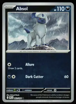 Absol 063/094 Common Phantasmal Flames Pokemon Reverse Holo Near Mint - Image 1