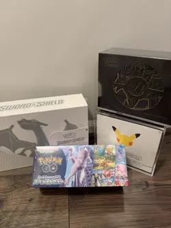 4 Pokemon Boxes Charizard UPC Zacian Premium Celebrations ETB JP Pokemon GO Set - Image 2