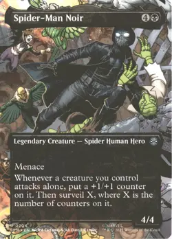 MTG Spider-Man Noir (0204) *Non-Foil* Borderless Spider-Man SPM NM/MT - Image 1