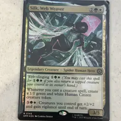 Silk, Web Weaver #145 (Foil) (NM) Spider-Man SPM Magic MTG - Image 1