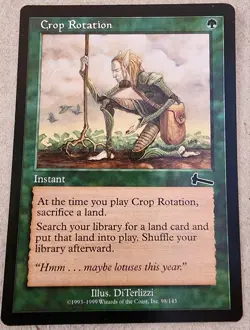 Crop Rotation - #98 Regular - Urza's Legacy - Mtg - Image 1