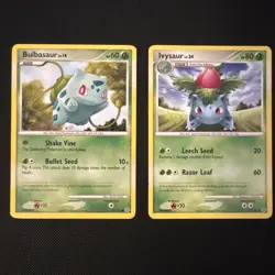 Bulbasaur 77/132 Ivysaur 51/132 Secret Wonders Regular Pokemon S529 - Image 1