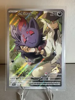 N’s Zorua 189 [Pokemon Center Stamp] Journey Together ETB Promo Pokemon TCG NM - Image 1