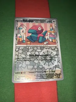 Pokemon Porygon 142/182 Reverse Holo Common Paradox Rift Scarlet And Violet - Image 1
