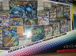 X2 Pokemon Prismatic Evolutions Lucario EX & Tyranitar EX Premium Collection - Image 4