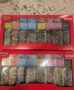 2x Pokemon Prismatic Evolutions 8 Mini-Tins w/ Promo Cards Costco Set - Image 1