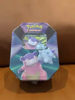 Pokemon TCG Galarain Slowbro V Forces Tin - Image 1