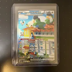 TCG Pokemon English SIR Squawkabilly ex 264/193 Sv02: Paldea Evolved Holo - Image 3