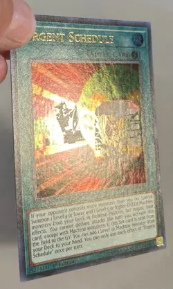 Yugioh Urgent Schedule - LED4-EN037 - Ultra Rare - 1st Edition VLP - Image 2