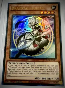 x2 Dracotail Lukias JUSH-EN001 Justice Hunters 1st Edition Ultra Rare NM Yugioh - Image 2