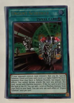 Yugioh Urgent Schedule - LED4-EN037 - Ultra Rare - 1st Edition LP - Image 1