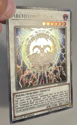 Archfiend's Call FIGA-EN032 Secret Rare 1st Edition Yugioh DNA GAMES VLP - Image 2
