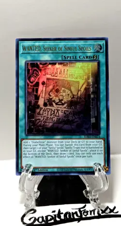 Yugioh! Diabellstar Sinful Spoils Deck Core 1st Edition NM - Image 2