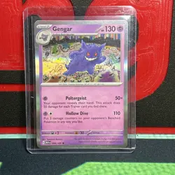 Gengar Stage 2 Pokemon Card 94/165 Psychic Holo Rare Scarlet Violet - Image 1