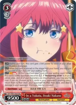 In a Yukata, Itsuki Nakano - 5HY/W83-E064 - RR+ Near Mint Weiss Schwarz The Quin - Image 1