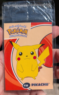 Pikachu #25 Danone Promo Sealed French Pokemon Card - Image 1