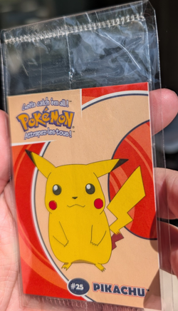 Pikachu #25 Danone Promo Sealed French Pokemon Card - Image 3