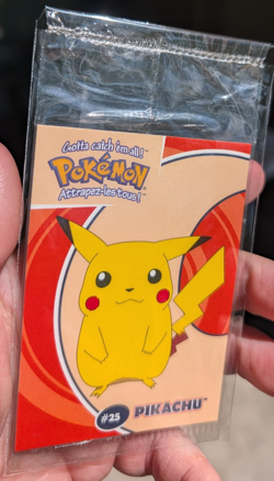 Pikachu #25 Danone Promo Sealed French Pokemon Card - Image 4