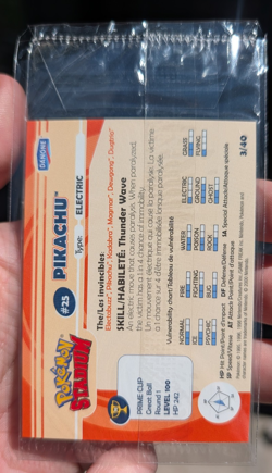 Pikachu #25 Danone Promo Sealed French Pokemon Card - Image 5
