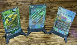 Bulbasaur Ivysaur Venusaur Ex SV 151 Extended Art Cases/Stands (Cards Not Incl.) - Image 1