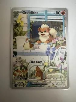 Growlithe Fan Made Cute Art Promo Card Window Charmander - Image 1