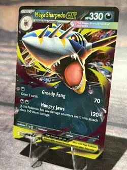 Mega Sharpedo ex 061/094 Double Rare ME02: Phantasmal Flames Pokemon Card - Image 3