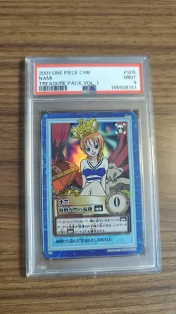 Nami Hyper Battle Treasure Pack Holo Cardass Card ONE PIECE Japanese PSA 9 - Image 1