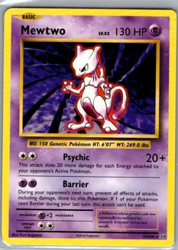 Mewtwo 51/108 Non Holo XY - Evolutions - Pokemon Card - NM - Image 1