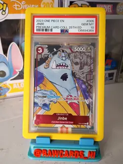 One Piece Jinbe Premium Card Collection 25th Anniversary ST01 #005 PSA 10 - Image 1
