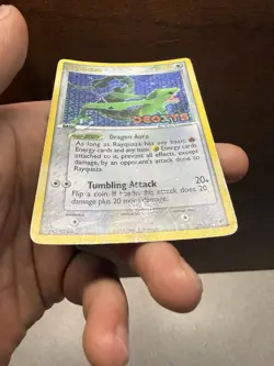 Pokemon TCG Rayquaza EX Deoxys Holo Rare Card 22/107 Stamped Rare - Image 2