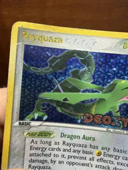Pokemon TCG Rayquaza EX Deoxys Holo Rare Card 22/107 Stamped Rare - Image 5
