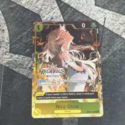 One Piece OP09-106 Nico Olvia Regionals Promo Card ENGLISH - Image 1