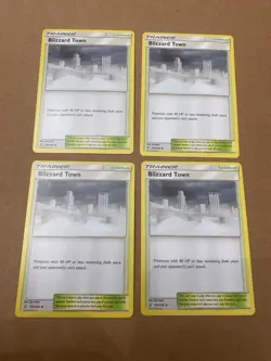 Pokemon Unified Minds Blizzard Town 187/236 Cards 4x Playset x4 Uncommon LP - Image 1