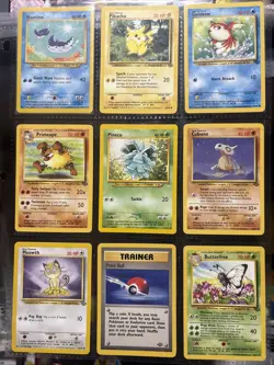 Pokemon TCG 9 Card Lot - Vintage Card Lot - Pikachu, Mantine, Meowth Jungle Neo 731329511228 - Image 2