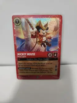 Mickey Mouse - Pirate Captain 18 Disney Lorcana Promo Cards Holo - Image 1