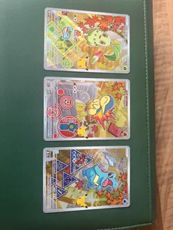 Pokemon TCG First Partner Illustration Collection Series 2 Johto Starters Set - Image 1