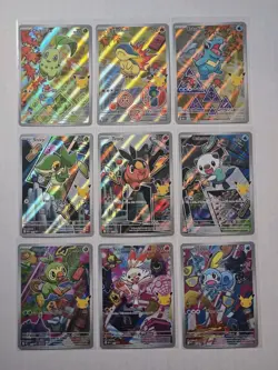 Pokemon First Partner Series 2 Johto Unova Galar Complete Starter Promo Set (9) - Image 1