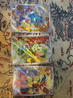 Pokemon First Partner Illustration Collection Series 2 Johto Gen 2 Set - Image 1