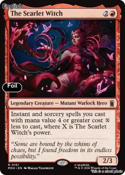 (Preorder) The Scarlet Witch EN [MSH - 151] - NM [Foil] TCG MTG - Image 1