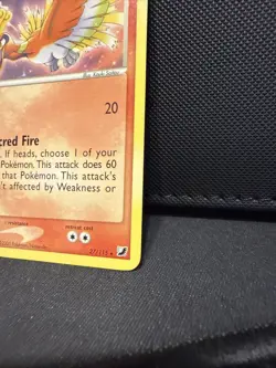 Pokemon TCG Ho-Oh EX Unseen Forces 2005 Card #27/115 Lp - Image 3