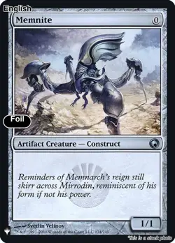 Memnite EN [LIST - 174] - NM [Foil] TCG MTG - Image 1