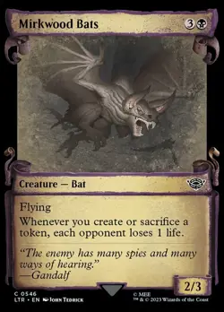 Light Play x 1 Mirkwood Bats - Foil - Showcase Scrolls The Lord of the Rings: Ta - Image 1