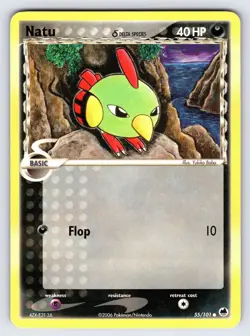 Natu Delta Species 55/101 EX Dragon Frontiers Pokemon Card TCG Common - Lp/Mp - Image 1