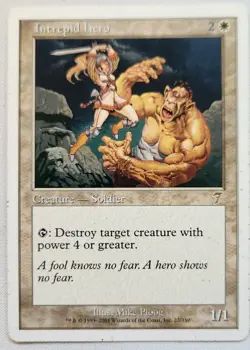 MTG Magic [x1] Intrepid Hero [x1] Core 7th Seventh Edition SP/LP - Image 1