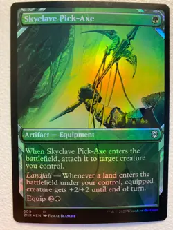 MTG 1x FOIL SHOWCASE Skyclave Pick-Axe 309 Zendikar Rising Magic Gathering x1 NM - Image 1