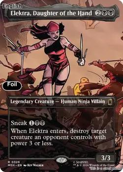 (Preorder) Elektra, Daughter of the Hand (Borderless) EN [MSH - 366] - NM [Fo... - Image 1