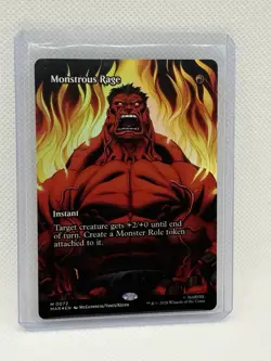 Monstrous Rage FOIL (Borderless) Marvel Universe Eternal-Legal 0072 - Image 1