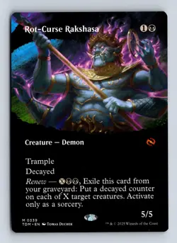 Rot-Curse Rakshasa (Borderless) Mythic Tarkir: Dragonstorm - Image 1