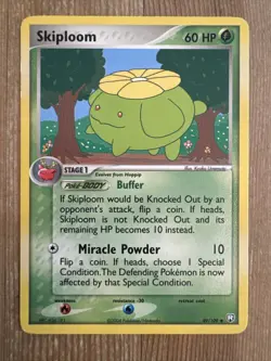 Pokemon TCG Skiploom EX Team Rocket Returns 49/109 Regular Uncommon MP - Image 1